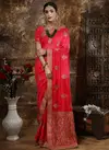 Dark Pink Designer Banarasi Silk Rang Roop Vol 6 Embroidery Work Wedding Wear Saree 4152